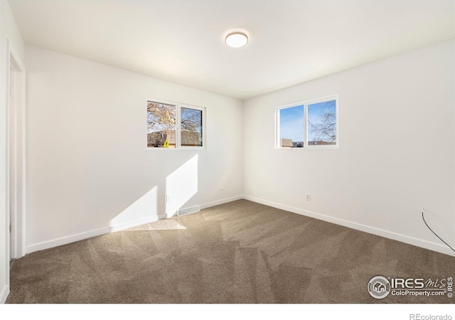 view of carpeted empty room