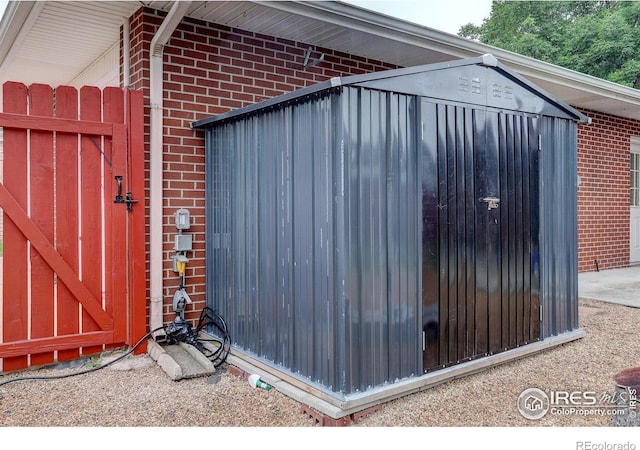 view of outbuilding