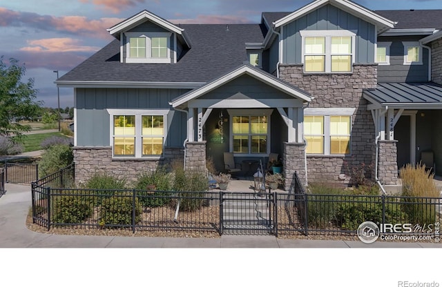 view of craftsman inspired home