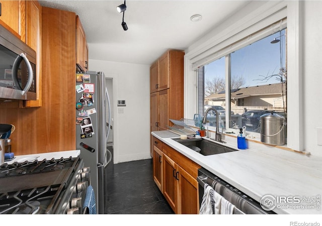 kitchen featuring sink and stainless steel appliances