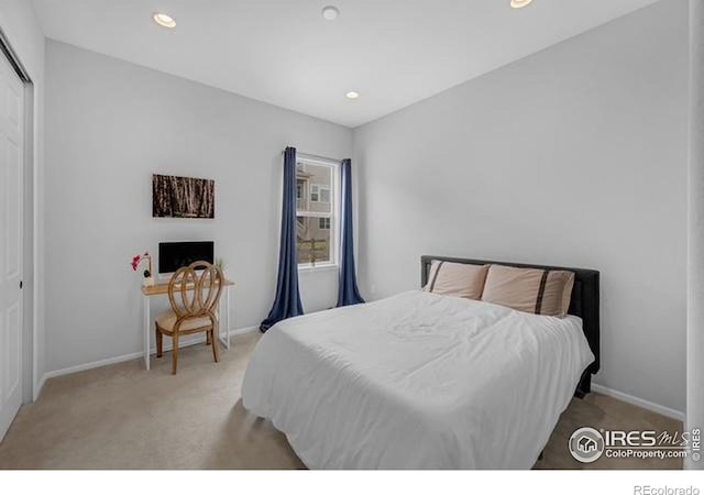 887 Sundance Ln, Erie, CO 80516 - carpeted bedroom featuring a closet and recessed lighting