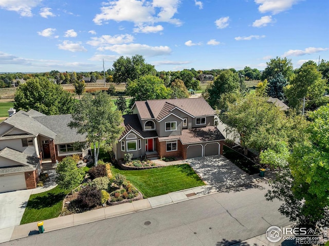 birds eye view of property