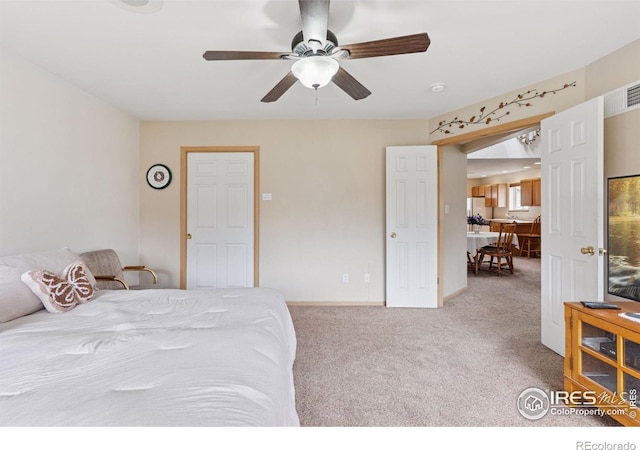 2143 Meadow Ct, Longmont, CO 80501 - carpeted bedroom featuring ceiling fan and baseboards