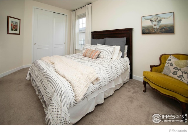 7086 Thunderview Dr, Timnath, CO 80547 - carpeted bedroom with a closet and baseboards