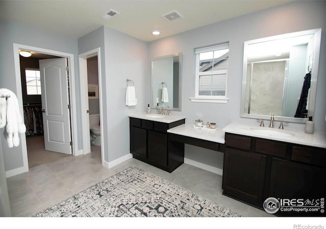 7086 Thunderview Dr, Timnath, CO 80547 - full bath with tile patterned flooring, toilet, baseboards, and recessed lighting