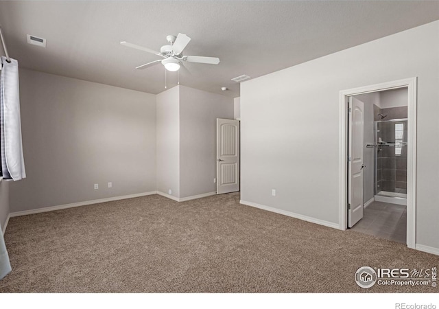 unfurnished bedroom with light carpet, baseboards, and visible vents