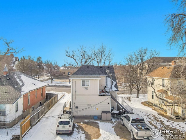 exterior space featuring a residential view