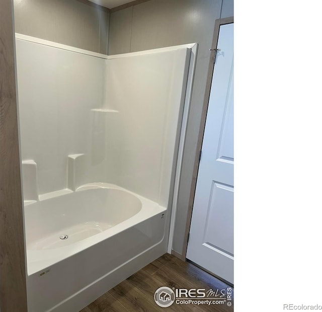 bathroom featuring wood finished floors