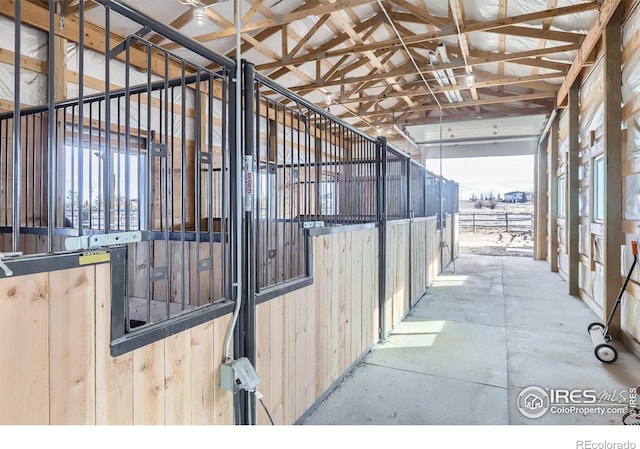 view of horse barn