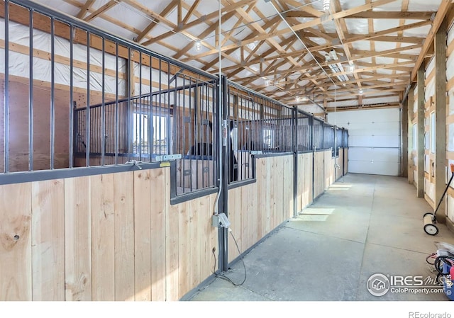 view of horse barn