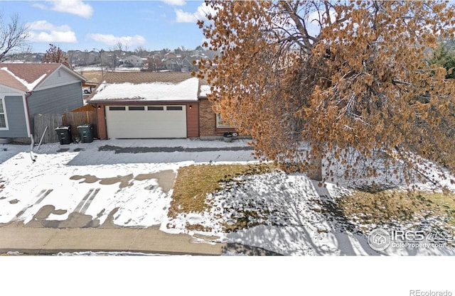 view of front of house featuring an attached garage