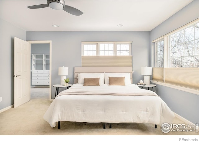 1516 Columbine Ave, Boulder, CO 80302 - carpeted bedroom with ceiling fan, baseboards, and recessed lighting
