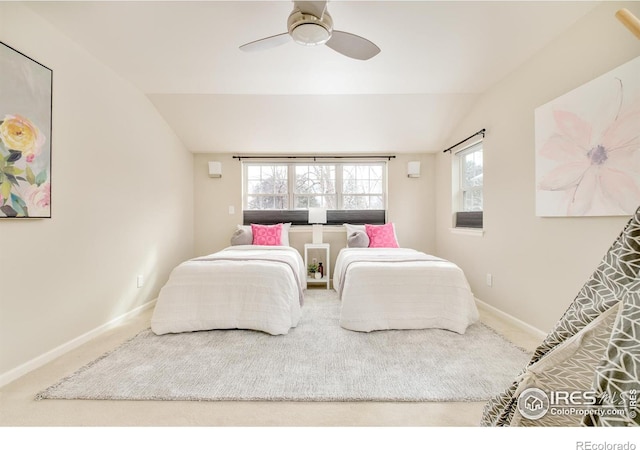 1516 Columbine Ave, Boulder, CO 80302 - bedroom featuring vaulted ceiling, baseboards, and multiple windows
