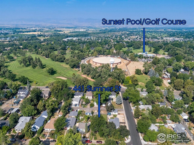 birds eye view of property featuring a residential view