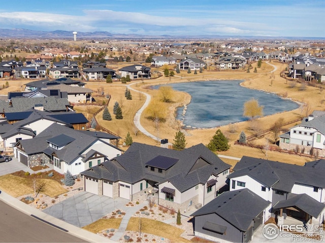 bird's eye view featuring a residential view