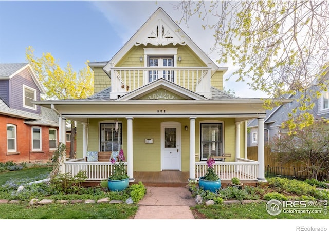 victorian home with a porch