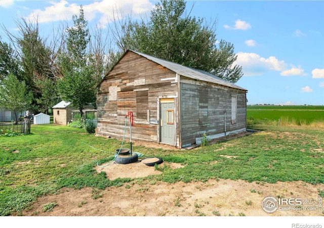 view of outbuilding featuring an outdoor structure