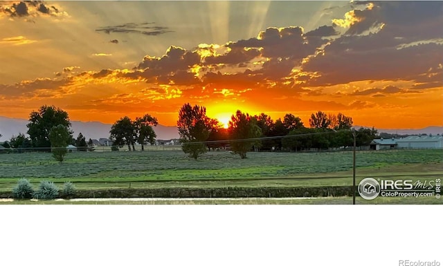 view of landscape with a rural view