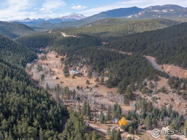property view of mountains with a view of trees