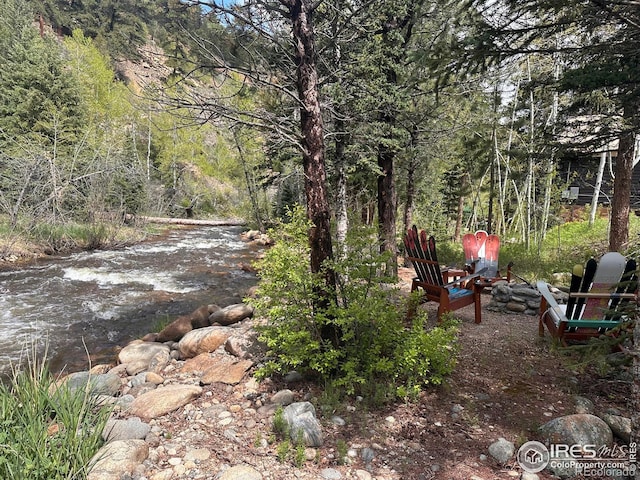 818 Riverside Dr, Lyons, CO 80540 - view of yard featuring a view of trees
