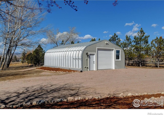 view of outbuilding with an outdoor structure