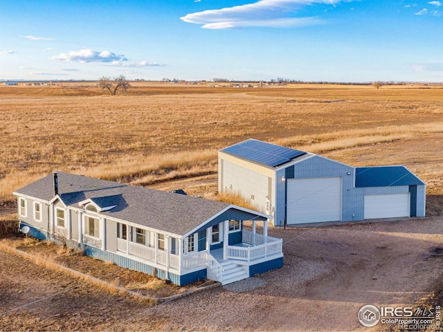 bird's eye view featuring a rural view