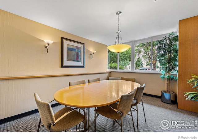 dining room with baseboards