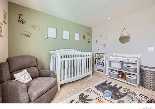 bedroom with carpet floors