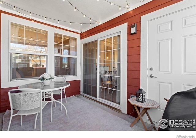 view of sunroom / solarium