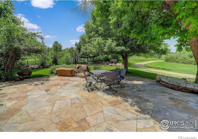 1866 Park Lake Dr, Boulder, CO 80301 - view of patio with outdoor dining area