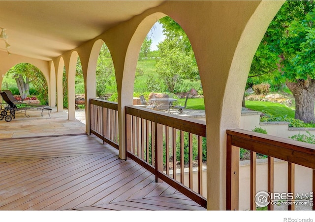 1866 Park Lake Dr, Boulder, CO 80301 - view of wooden deck