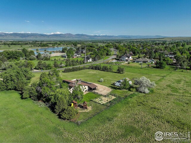 1866 Park Lake Dr, Boulder, CO 80301 - aerial view of property's location featuring a water and mountain view