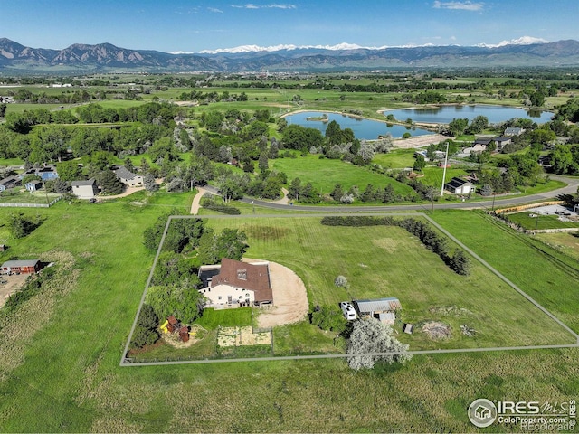1866 Park Lake Dr, Boulder, CO 80301 - overview of rural landscape with a water and mountain view