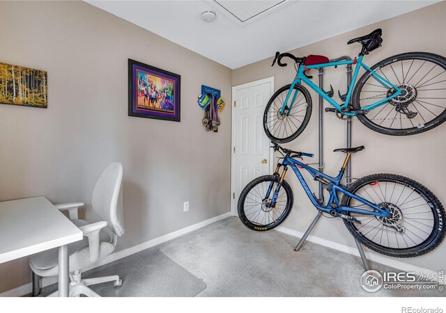 interior space with baseboards