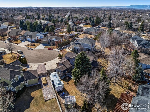 birds eye view of property featuring a residential view