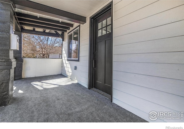 view of patio / terrace featuring a porch