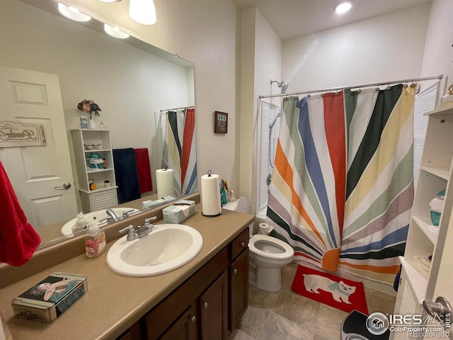 1431 Vantage Pkwy, Berthoud, CO 80513 - full bath featuring vanity, toilet, and shower / bath combo