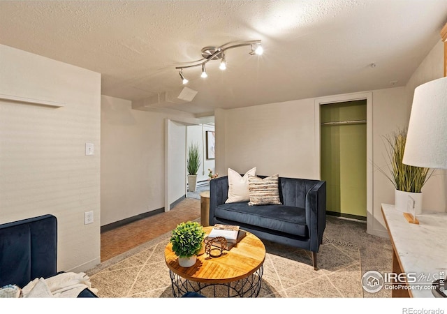 530 Laporte Ave, Fort Collins, CO 80521 - living room with a textured ceiling and baseboards