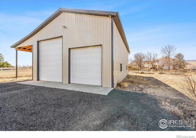 garage with a garage