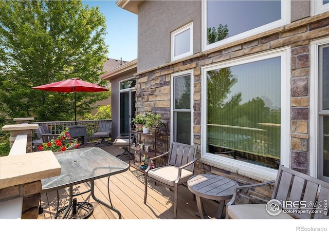 13943 W 87th Ln, Arvada, CO 80005 - view of wooden terrace