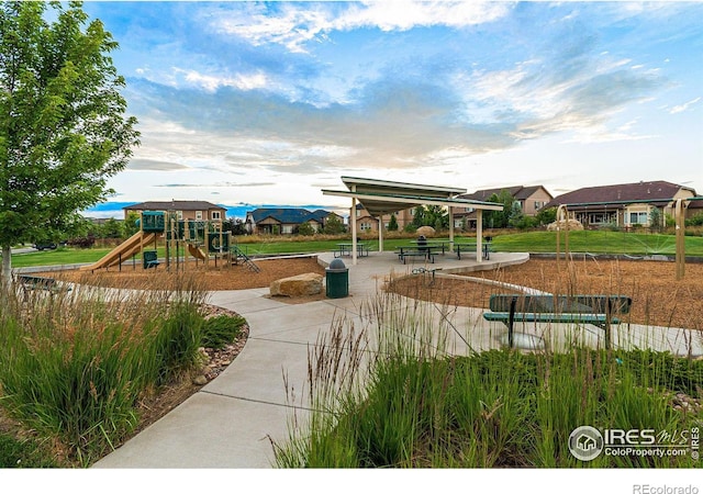 view of communal playground