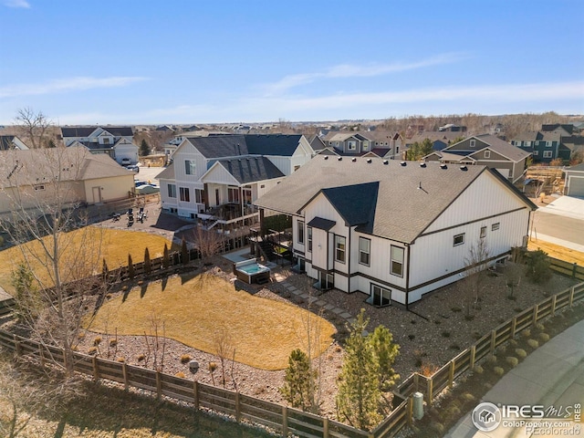 drone / aerial view featuring a residential view