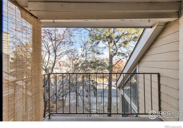 view of balcony