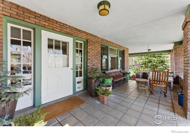 view of patio / terrace featuring a porch