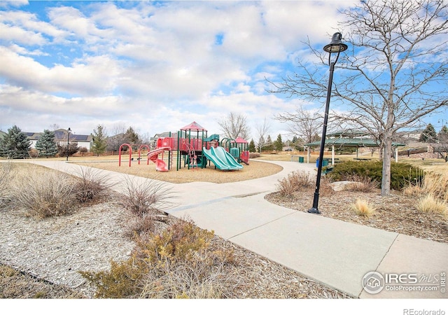 view of communal playground