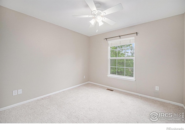 4910 Crimson Star Dr, Broomfield, CO 80023 - carpeted spare room with baseboards and ceiling fan