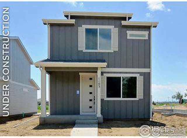 view of front of house with board and batten siding