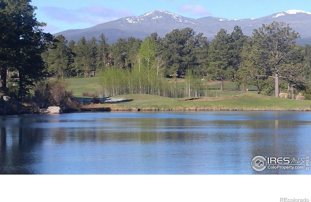 water view featuring a mountain view