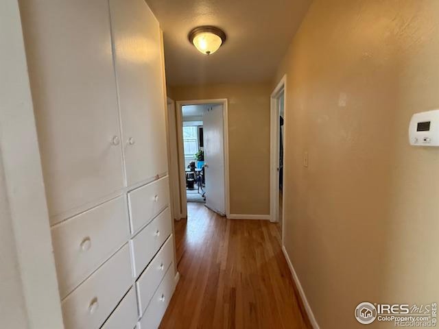 606 Sheldon Dr, Fort Collins, CO 80521 - hall featuring light wood-style flooring and baseboards