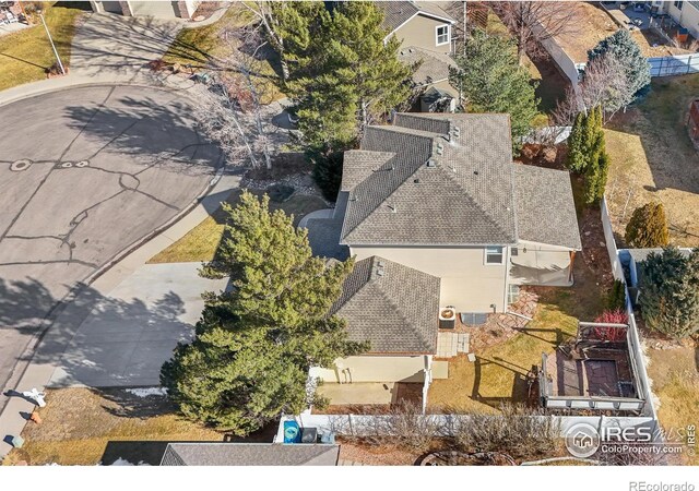 birds eye view of property